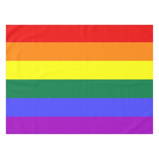Rainbow-Pride-Flagge Tischdecke (Vorderseite (Horizontal))