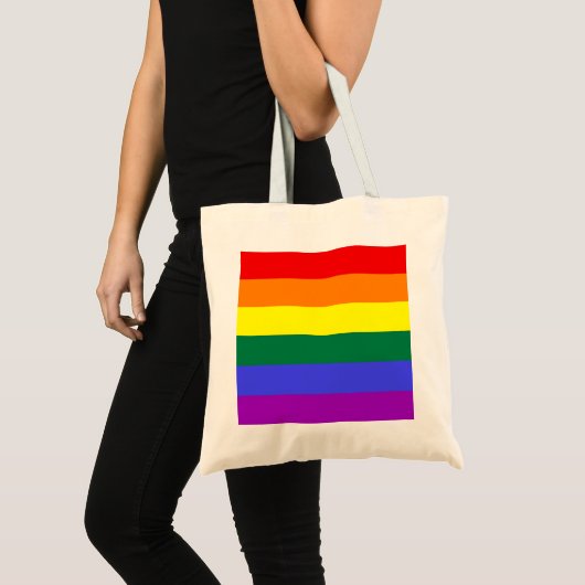 Rainbow-Pride-Flagge Tragetasche (Vorderseite (Produkt))