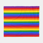 Rainbow Pride Fleecedecke (Vorderseite (Horizontal))