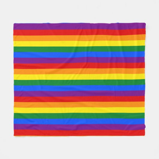 Rainbow Pride Fleecedecke (Vorderseite (Horizontal))
