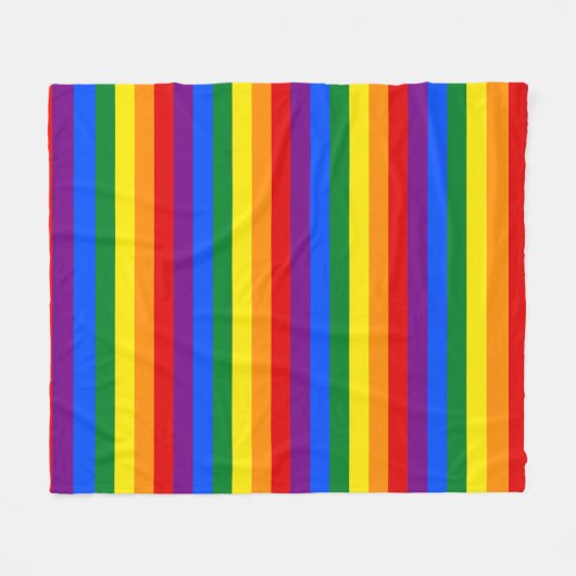 Rainbow Pride Fleecedecke (Vorderseite (Horizontal))