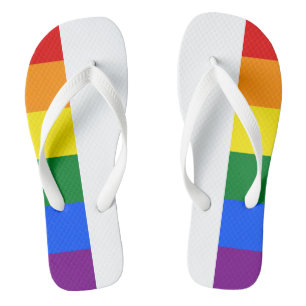 Rainbow Pride Flip Flops Badesandalen