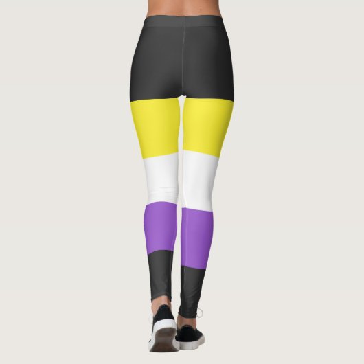 Rainbow Pride für nichtbinäre Flag Leggings (Rückseite)