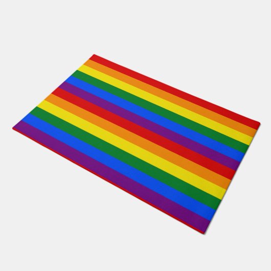 Rainbow Pride Fußmatte (Schrägansicht)