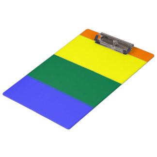 Rainbow Pride Gay Flag Klemmbrett