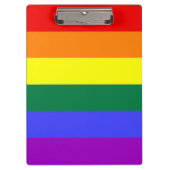 Rainbow Pride Gay Flag Klemmbrett (Vorderseite)
