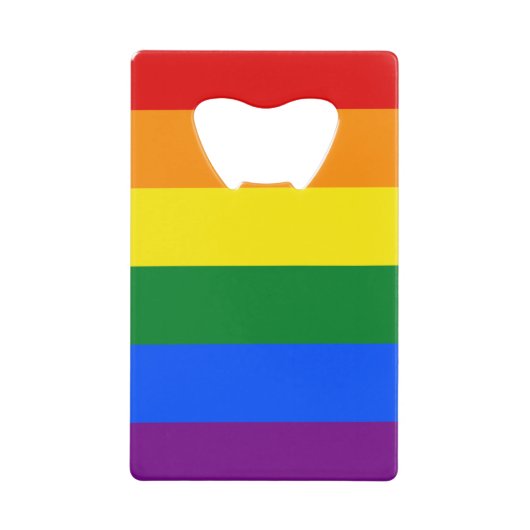 Rainbow Pride Geldbeutel Flaschenöffner (Vorderseite)