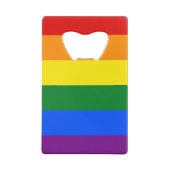 Rainbow Pride Geldbeutel Flaschenöffner (Rückseite)
