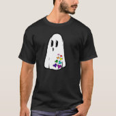 Rainbow Pride Ghost T-Shirt (Vorderseite)