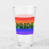 Rainbow Pride Glas (Vorderseite)