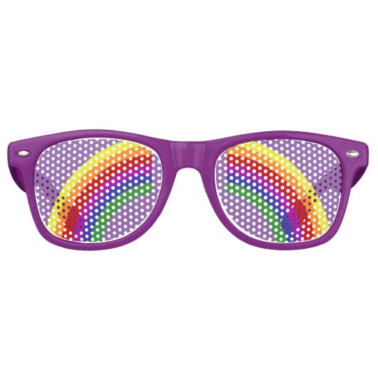 Rainbow Pride Glasses Partybrille (Vorderseite)
