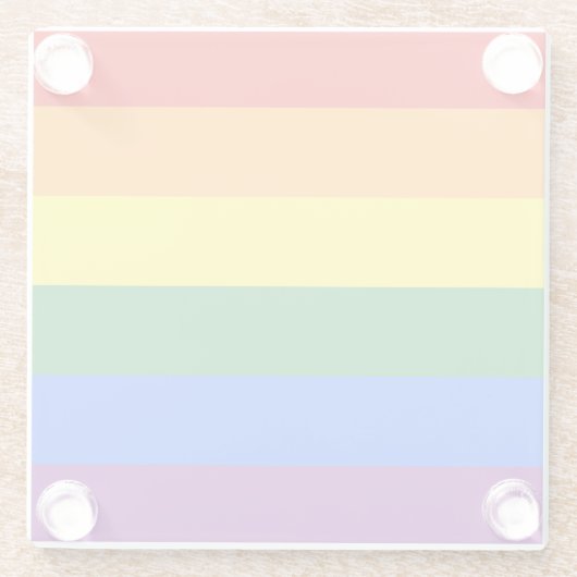Rainbow Pride Glasuntersetzer (Rückseite)