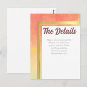 Rainbow Pride Gold Frame Wedding Postkarte (Vorne/Hinten)
