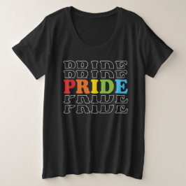 Rainbow Pride Große Größe T-Shirt