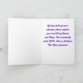 Rainbow Pride "Happy Holiday" Card Karte (Innenseite)