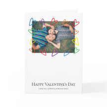 Rainbow Pride Heart Frame Foto LGBT Gay Valentine