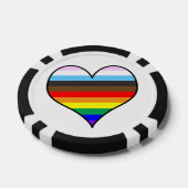 Rainbow Pride Heart Pokerchips (Einzeln)