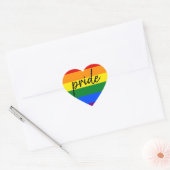 Rainbow Pride Herz-Aufkleber (Umschlag)