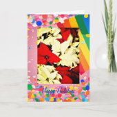 Rainbow Pride Holidays 5" x 7" geklappte Urlaubska Karte (Vorderseite)