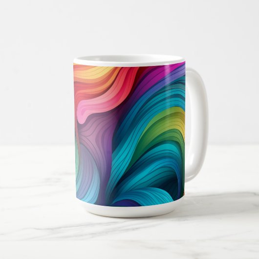 Rainbow Pride Kaffeetasse (VorderseiteRechts)
