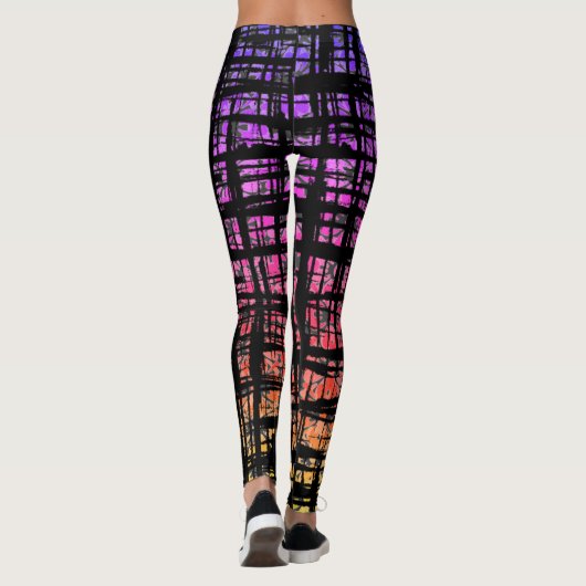 Rainbow Pride Karo Leggings (Rückseite)