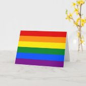 Rainbow Pride Karte (Gelbe Blume)