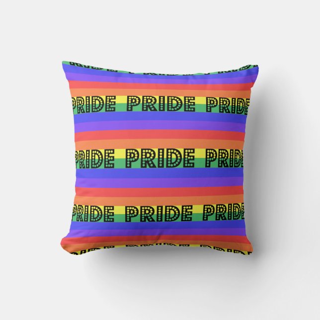 Rainbow Pride Kissen (Vorderseite)