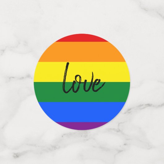 Rainbow Pride Konfetti (Klein Vorderseite)