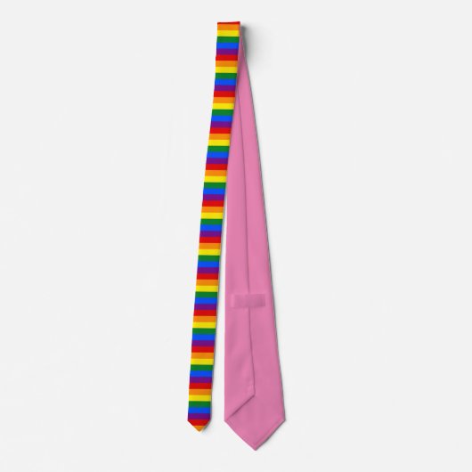 Rainbow Pride Krawatte (Rückseite)