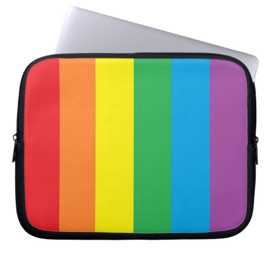 ‚Rainbow Pride‘ Laptopschutzhülle (Vorderseite)