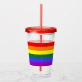 Rainbow Pride LGBT Acryltrinkbecher (Rechts)