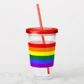 Rainbow Pride LGBT Acryltrinkbecher (Links)