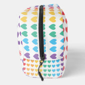 Rainbow Pride LGBT Liebe Herz Personalisiert Waschbeutel (Rechts)