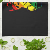 Rainbow Pride LGBT T - Shirt Geschirrtuch (Gefaltet)