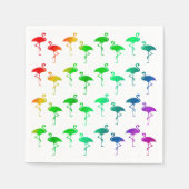Rainbow Pride LGBTQ Flamingos Muster Serviette (Vorderseite)
