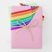 Rainbow Pride Lgbtq+ Geschenkpapier Set (Beispiel)