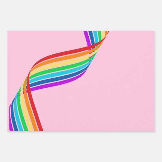 Rainbow Pride Lgbtq+ Geschenkpapier Set (Vorderseite)