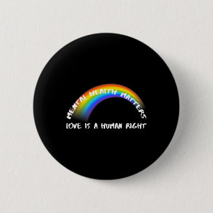 Rainbow Pride LGBTQ - Liebe ist ein Menschenrecht Button