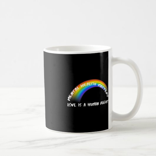 Rainbow Pride LGBTQ - Liebe ist ein Menschenrecht Kaffeetasse (Rechts)