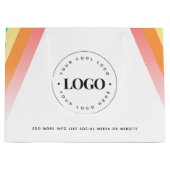 Rainbow Pride LGBTQ-Markenfirma Hinzufügen benutze Große Geschenktüte (Vorderseite)