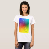 Rainbow Pride Liebe Chic Personalisiert Typografie T-Shirt (Vorne ganz)