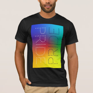Rainbow Pride Liebe Chic Typografie T-Shirt