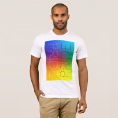 Rainbow Pride Liebe Chic Typografy Personalisiert T-Shirt (Vorne ganz)