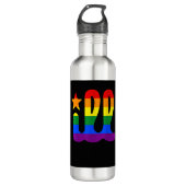 Rainbow Pride Liebe Philadelphia Philly Gay Pri Edelstahlflasche (Vorderseite)