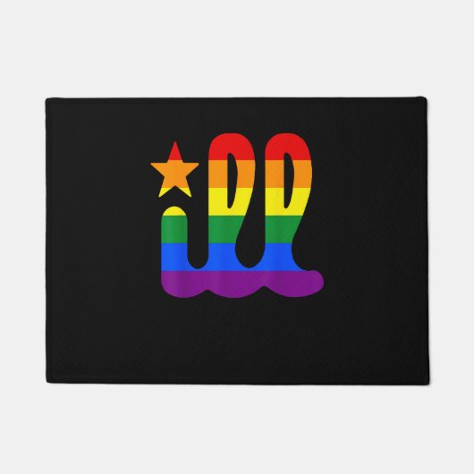 Rainbow Pride Liebe Philadelphia Philly Gay Pri Fußmatte (Vorderseite)
