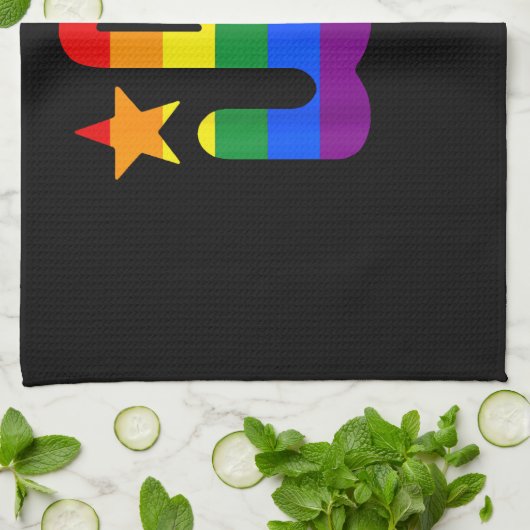 Rainbow Pride Liebe Philadelphia Philly Gay Pri Geschirrtuch (Gefaltet)