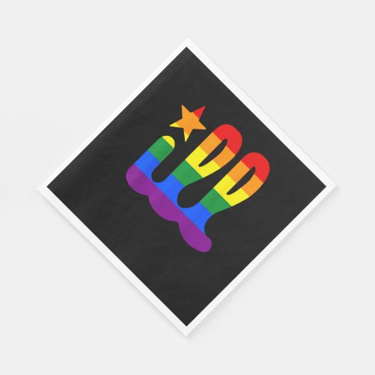 Rainbow Pride Liebe Philadelphia Philly Gay Pri Serviette (Ecke)