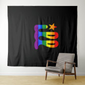 Rainbow Pride Liebe Philadelphia Philly Gay Pri Wandteppich (Beispiel (Horizontal))