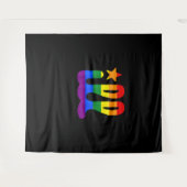 Rainbow Pride Liebe Philadelphia Philly Gay Pri Wandteppich (Vorderseite (Horizontal))