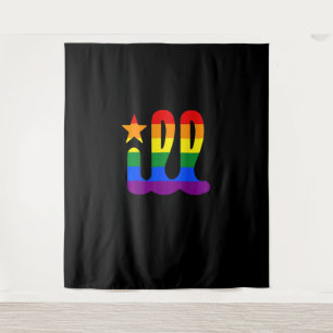 Rainbow Pride Liebe Philadelphia Philly Gay Pri Wandteppich
